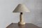 Limestone Table Lamp with Woolen Shade, France, 1970s 1