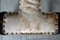 Sedia tripode brutalista in legno intagliato e pelle, inizio XX secolo, fine XIX secolo, Immagine 8