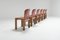 Leather 121 Dining Chairs by Afra & Tobia Scarpa for Cassina Italy, Set of 6 11