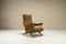 Fauteuil Inclinable en Acier et Tissu Marron par Nello Pini pour Novarredo, Italie, 1959 1