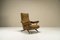 Reclining Lounge Chair in Steel and Brown Fabric by Nello Pini for Novarredo, Italy, 1959, Image 1
