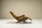 Reclining Lounge Chair in Steel and Brown Fabric by Nello Pini for Novarredo, Italy, 1959, Image 8