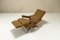 Sillón reclinable de acero y tela marrón de Nello Pini para Novarredo, Italia, 1959, Imagen 10