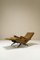 Sillón reclinable de acero y tela marrón de Nello Pini para Novarredo, Italia, 1959, Imagen 9