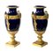 French Sevres Porcelain Cobalt Blue and Bronze Vases, 1890s, Set of 2 4