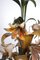 Lámpara de araña italiana con flores de metal, años 60, Imagen 5