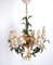 Italian Metal Flower Chandelier, 1960s 1