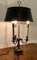 French Painted Toleware and Brass Triple Desk Lamp, Image 3