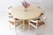 Large Italian Dining Table in Travertine, 1970s, Image 9