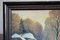 Naive Austrian School Artist, Winter Landscape, Early 20th Century, Oil on Board, Framed 6