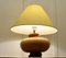 Große Sideboard Lampe aus Kieselstein & Gelbem Glas, 1960er 12