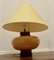 Large Pebble and Rich Yellow Glass Sideboard Lamp, 1960s 1