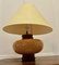 Large Pebble and Rich Yellow Glass Sideboard Lamp, 1960s, Image 1