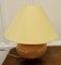 Large Pebble and Rich Yellow Glass Sideboard Lamp, 1960s 2
