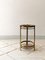 Vintage Side Table in Gold & Smoke Glass, 1970s 1