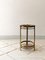 Vintage Side Table in Gold & Smoke Glass, 1970s, Image 1