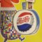 Lithographed Cardboard Pepsi Poster, 1960s, Image 2