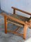 Bructist and Rustic Chair with Folding Backrest, 1960s 5