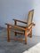 Bructist and Rustic Chair with Folding Backrest, 1960s 11