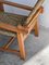 Bructist and Rustic Chair with Folding Backrest, 1960s 6