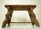 Rustic Handcrafted Farmhouse Stool, 1950s, Image 11