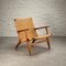 Ch25 Lounge Chair in Oak by Hans Wegner, Denmark, 1950s 1