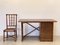 Desk with Bamboo Chair, 1970s, Set of 2 2