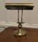 Art Deco Brass Adjustable Bankers Desk Lamp , 1960s 1
