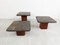 Tables Gigognes Vintage en Ardoise Brutaliste dans le style de Kingma, 1970s, Set de 3 8