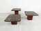 Tavolini ad incastro vintage in pietra in ardesia nello stile di Kingma, anni '70, set di 3, Immagine 8