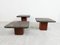 Tavolini ad incastro vintage in pietra in ardesia nello stile di Kingma, anni '70, set di 3, Immagine 6