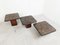 Vintage Brutalist Slate Stone Nesting Tables in the style of Kingma, 1970s, Set of 3 4