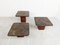 Tavolini ad incastro vintage in pietra in ardesia nello stile di Kingma, anni '70, set di 3, Immagine 7