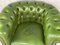 Fauteuil Chesterfield Vert, France, 1970s 11