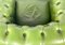 French Chesterfield Armchair in Green, 1970s, Image 5