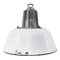 Vintage Industrial Pendant Lamps in White Enamel and Cast Aluminum 1