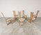 Wooden High Back Dining Chairs, 1990s, Set of 6 5