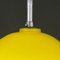 Lámpara colgante yugoslava Mid-Century de vidrio amarillo, años 70, Imagen 8