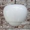 Mid-Century Brass Top Pendant Light in White Opaline and Milk Glass 6
