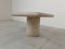 Italian Travertine Side Table attributed to Angelo Mangiarotti for Up & up, 1970s 5