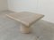 Italian Travertine Side Table attributed to Angelo Mangiarotti for Up & up, 1970s 1