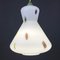 Lampe à Suspension Mid-Century en Verre de Murano Opalin par Stilnovo, Italie, 1950s 9