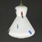 Mid-Century Italian Opaline Murano Glass Pendant Lamp by Stilnovo, 1950s, Image 6