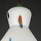 Mid-Century Italian Opaline Murano Glass Pendant Lamp by Stilnovo, 1950s 12