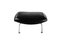 Easy Chair Ap46 and Stool Ap49 in Original Black Leather by Hans Wegner for Ap Stolen, Denmark, 1960s, Set of 2 14