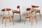 Sedie CH33 vintage in quercia e teak di Hans J. Wegner per Carl Hansen & Son, anni '50, set di 4, Immagine 2