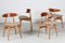 Vintage CH33 Chairs in Oak and Teak by Hans J. Wegner for Carl Hansen & Søn, 1950s, Set of 4 2