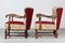 Dänische Art Deco Sessel aus Eiche, 1940er, 2er Set 3