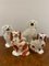 Antique Hand Painted Spaniels from Staffordshire, 1880, Set of 4 1