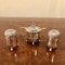 Antique Silver Salt and Pepper with Mustard Pot, 1910, Set of 3 4